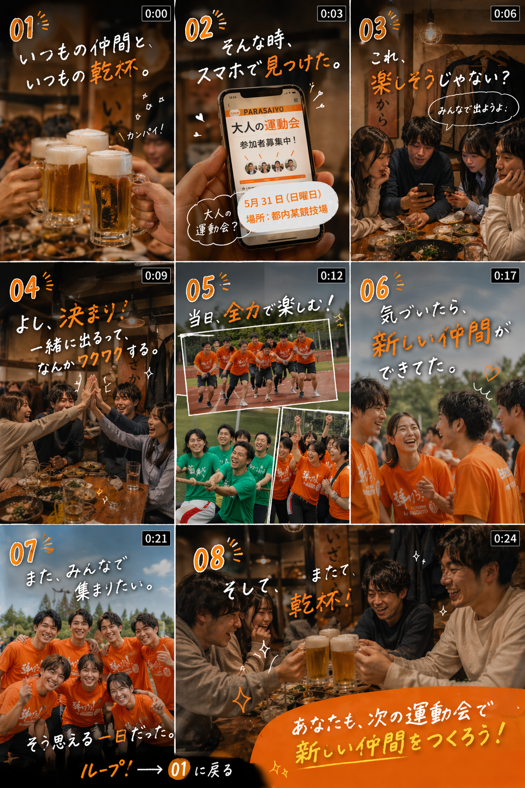 グループ参加 絵コンテ